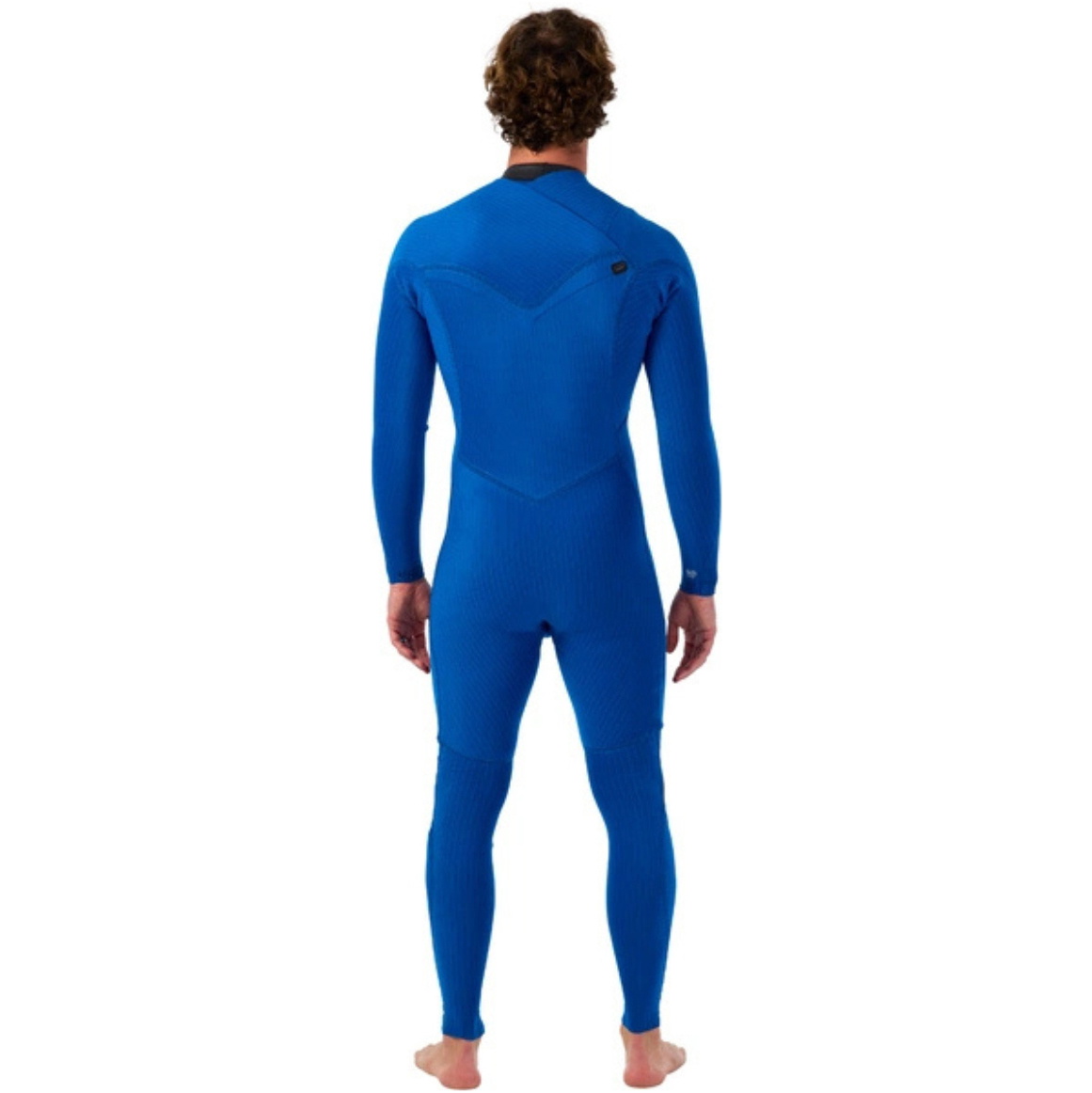 2025 O'Neill Mens Hyperfreak Wind 4/3+mm Chest Zip Wetsuit 5628 - Black / Tempered Steel